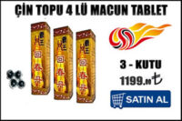 Çin topu 4 lü hapı – 3 kutu