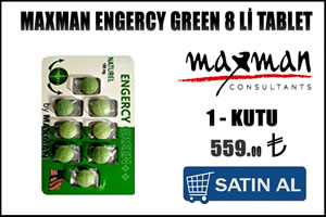 Maxman engercy green 180 mg hapı