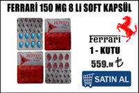 Ferrari 150 mg 8 li kırmızı soft