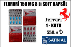 Ferrari 150 mg 8 li kırmızı soft